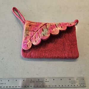 Handmade felt purse